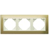 TRIPLE FRAME GOLD/PEARL