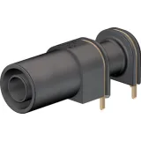 4 mm socket, solder connection, CAT III, black, 66.9040-21