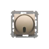 Remote controlled and push dimmer, Gold matt, metalic