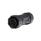 Fork with union nut M12, 4-pin,