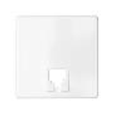 Telephone socket cover, white