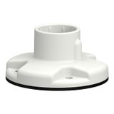 Plastic fixing plate in white