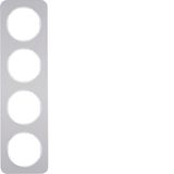 Frame 4gang, R.1, al./p. white