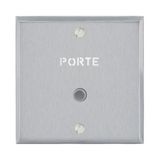 Art d'Arnould universe Illuminated push button memory 1 position without collar with marking Holder - brushed steel