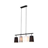 Pendant light, black, 4xE27/max. 40W excl.
