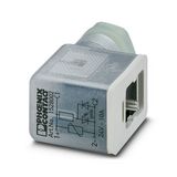 SACC-V-3CON-PG9/B-1L-SV 24V - Valve connectors