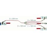 Three-pole earthing and short-circuiting device 25mm² with clamps