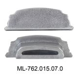End cap without hole for PI, silver color, 1pc