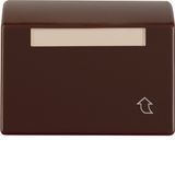 Intermediate ring hinged cover, high, lab. field, arsys, brown glossy