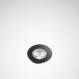 Ground-recessed luminaires Lutera 90 Lens Black ETD 8W 400lm 0 rotationally sym. wide (RB) IP68 IK10 3 SDCM