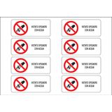 Adhesive label - Dimensions: 300 x 210 mm