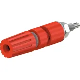 Pole terminal, 2 mm, red, 30 VAC/60 VDC, 15 A, M3 threaded bolt, nickel-plated, 23.0290-22