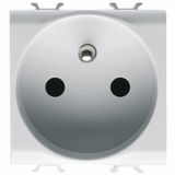 Socket Outlet 2M 2P+E 16A French Standard Quick Wiring White