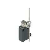 Modular prewired switch with metal revolving lever with adjustable stainless steel rod  diam.3x125