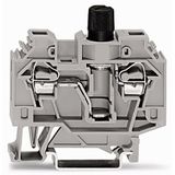 2-conductor fuse terminal block for glass cartridge fuse ¼" x 1¼" with