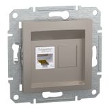 Asfora-1xRJ45 cat.5e UTP bronze