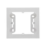 Single surface mounted box, matt aluminum