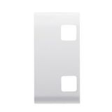 REPLACEABLE BUTTON KEY FOR PUSH-BUTTON PANEL - TO BE COMPLETED WITH 2 LENS - 1 MODULE - SATIN WHITE - CHORUS