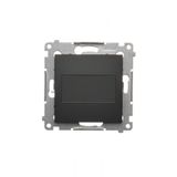 Blind element with metal support, black matt