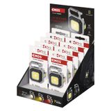 Rechargeable mini LED flashlight - keychain, 750 lm, 10 pcs, display box