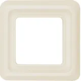 Single frame with seal for up-to-ground IP44 protection, white, glossy