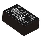 DCW12C-12 DC/DC Converter 36-72V:+/-12V 500mA 12W, MEAN WELL