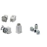 Industrial connectors (set), Series: HA, PUSH IN, Installation size: 1