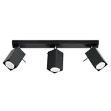 CEILING LAMP MERIDA 3 BLACK GU10 3X40W IP20