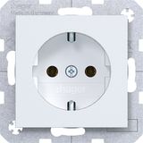 SCHUKO wall socket, plug-in type, A.x/C.x light white matte