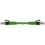 RJ45 male 0° / RJ45 male 0° shielded FRNC/LS0H 4x2xAWG26 gn UL 37m