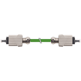 RJ45 Push Pull male 0°/ male 0° AIDA PUR 1x4xAWG22  gn7.5m