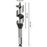 Wood auger bit, hexagon 28 x 95 x 160 mm, d 11,1 mm
