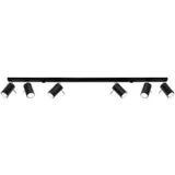 RING CEILING LAMP 6L BLACK GU10 6X40W IP20