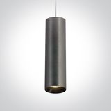 METAL GREY PENDANT GU10 10W DARK LIGHT