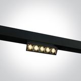 BLACK 12W WW 48V IP20 ADJUSTABLE MINI MAXI P&P