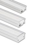 Built-in aluminum profile VA 30x14mm, clear diffus., 1m