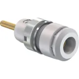 2 mm socket, round plug connection, mounting Ø 8.6 mm, CAT III, white, 65.9194-29
