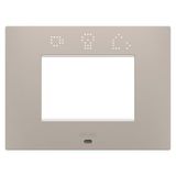 EGO SMART PLATE - IN PAINTED TECHNOPOLYMER - 3 MODULES - DARK SAND - CHORUSMART