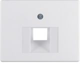 Centre plate for FCC soc. out., arsys, p. white glossy