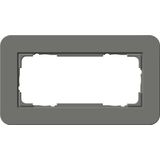 cov.fr. 2-g w/o cb Gira E3 dark grey/anthra.