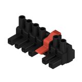 PCB plug-in connector, female plug, 7.62 mm, Number of poles: 6, 180°, Clamping yoke connection, Clamping range, max. : 4 mm², Box