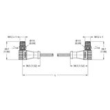 Industrial Ethernet Cable Extension Cable   WSSD-WSSD-4422-15M