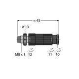 Field-Wireable Connector Male Connector M8 × 1/Ø 8 mm, Straight   HS5131-0