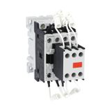 Contactor for power factor correction with AC control circuit, including limiting resistors, maximum IEC operational power 400V = 7.5kvar, coil 120VAC 60Hz