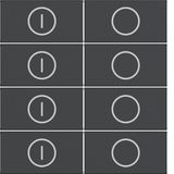 KNX pushbutton cover, 8-V, on/off, A.x/C.x, matte night black