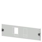Masking frame 3VA11 (160 A), 3 or 4-pole, fixed-mounted, drive: direct, front-mounted rotary operator, motorized