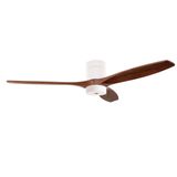 Fan Stem Evo ø1220mm Tube Play White with Dark Wood Blades