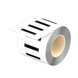 MetalliCard, Conductor and cable markers, 7 - 40 mm, 60 x 11 mm, black