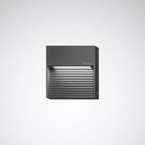 Wall and ceiling luminaire Invego Square Lens Anthracite 5W 182lm 90 asymmetric medium wide (AM) IP65 IK08 3 SDCM