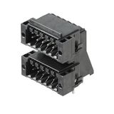 PCB plug-in connector, male header, Solder flange, THT/THR solder connection, 3.50 mm, Number of poles: 28, 90°, Solder pin length (l): 3.2 mm, tinned, black, Box